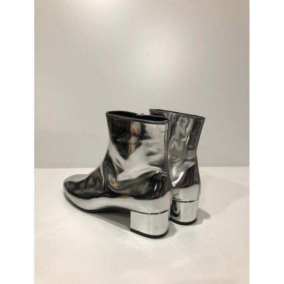 balenciaga silver boots